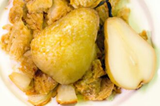 Cozy Up with a Zesty Ginger-Spiced Pear Crumble Recipe