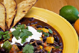 Hearty Chicken & Black Bean Chili: A Flavorful Fiesta Recipe
