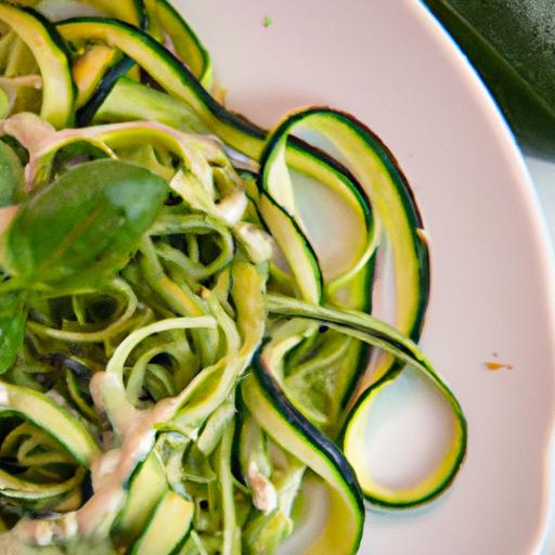 Fresh & Creamy: zucchini Noodles with Avocado Sauce Recipe