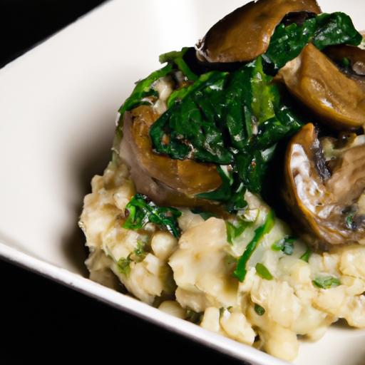 Earthy Elegance: Crafting the Perfect Mushroom Spinach Risotto