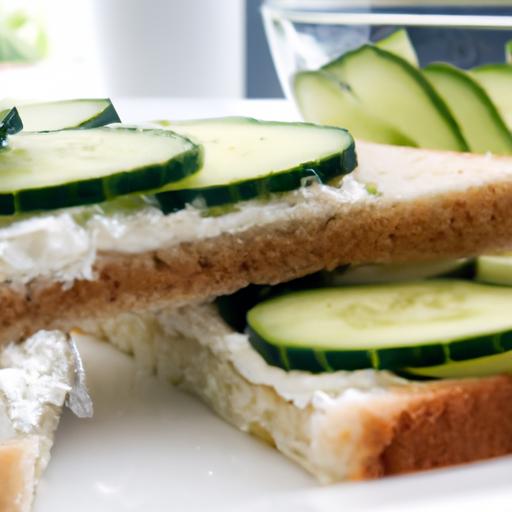 Refreshing Cucumber & Cream Cheese Sandwiches recipe Delight