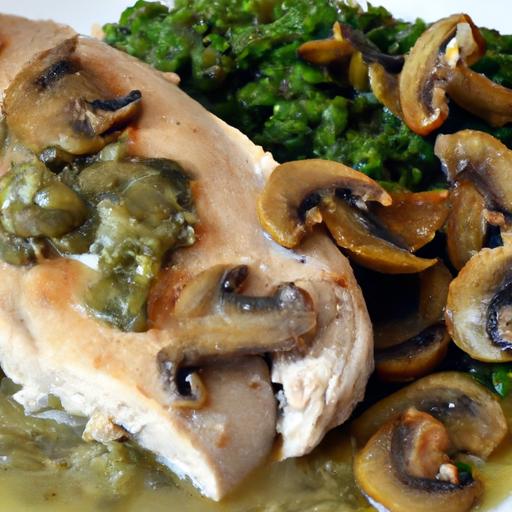 Savory Mushroom & Spinach Stuffed Chicken Recipe Delight