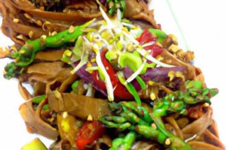 Delicious Vegan Char Kway Teow: A Flavorful Flat Noodle Treat