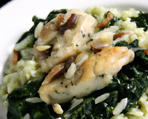 Wholesome Chicken and Spinach Orzo: A Flavorful Delight