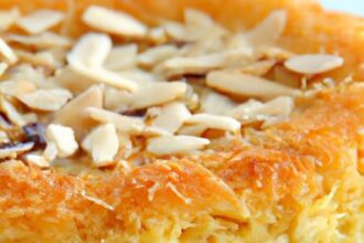 Knafeh Delight: Mastering the Art of Shredded Cheese Pastry