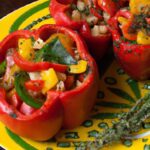 Colorful Vegetarian Stuffed Bell Peppers: A Flavorful Feast
