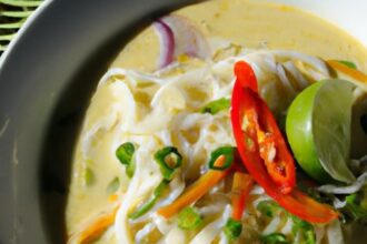 Spice Up Dinner: Creamy Vegan Laksa Coconut Noodle Soup