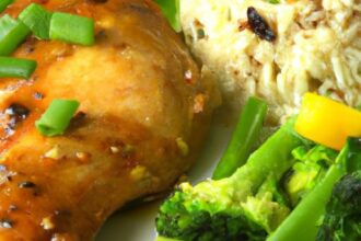 Golden Crispy Baked Chicken and Veggies: Easy Healthy Meal