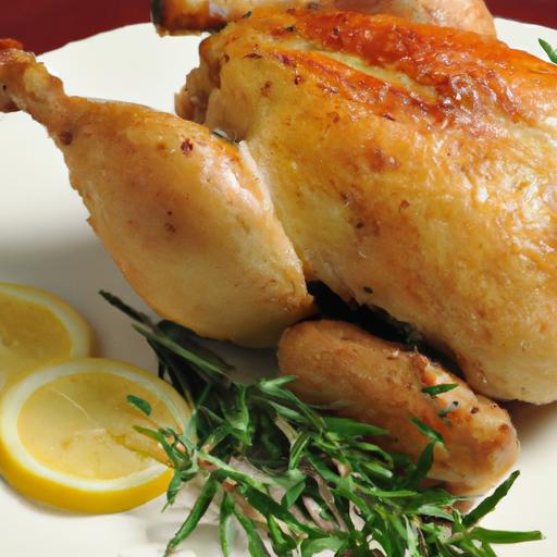 Zesty Roast Chicken with Lemon & rosemary: A Flavorful Feast