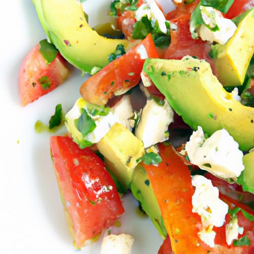 Refreshing Tomato & avocado Salad: A Simple Healthy Delight