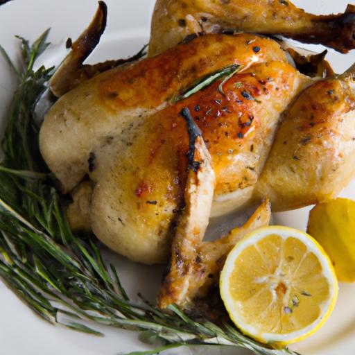 Zesty Roast Chicken with Lemon & Rosemary: A Flavorful Classic