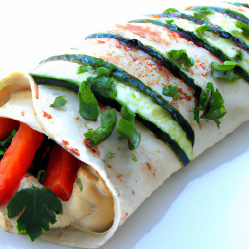 Flavor-Packed Grilled veggie & Hummus Wrap Recipe Guide