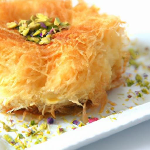 Knafeh Delight: Mastering the Art of Shredded Cheese Pastry