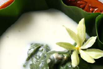 Laing Delight: Taro Leaves Simmered in Creamy Coconut Milk