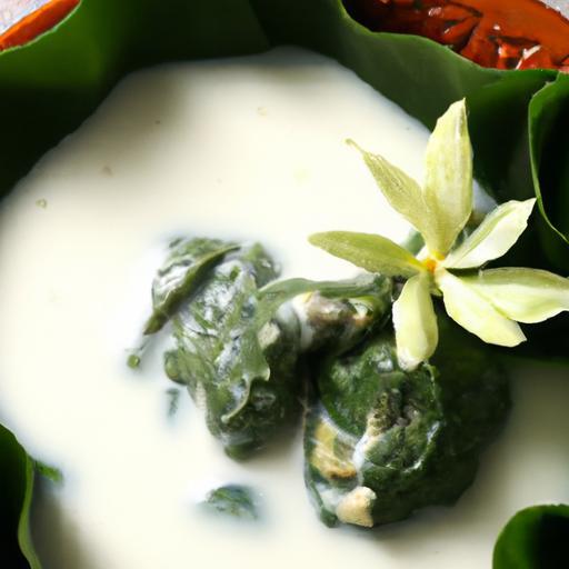 Laing Delight: Taro Leaves Simmered in Creamy Coconut Milk