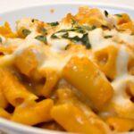 Cozy Up with Baked Ziti in Creamy Pumpkin Sauce Delight