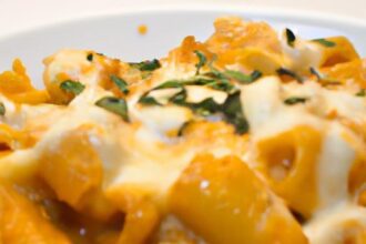 Cozy Up with Baked Ziti in Creamy Pumpkin Sauce Delight