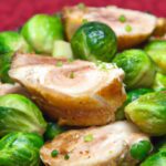 Golden Baked Chicken with Brussels Sprouts: Simple & Tasty