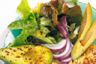 Fresh & Flavorful: Grilled Chicken Salad with Creamy Avocado