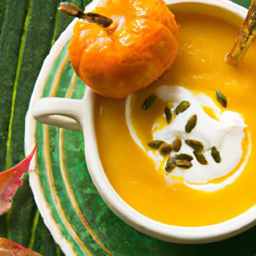 Creamy Autumn Pumpkin Soup with Coconut Milk Delight