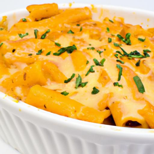 Cozy Up with Baked Ziti in Creamy Pumpkin Sauce Delight