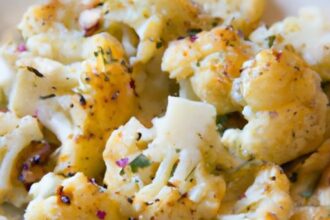 Savory Garlic Parmesan Roasted Cauliflower Recipe Delight